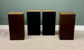 ACOUSTIC RESEARCH HI-FI SPEAKERS x 4, 75cms H, 40cms W, 28cms D