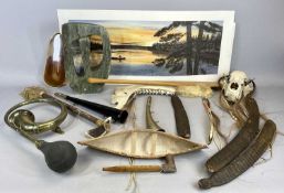 SOAPSTONE ABSTRACT SCULPTURE, signed Pennington to the base, approx. 31 x 20 x 10cms, polished