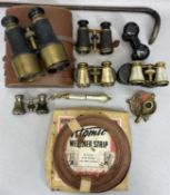 FRENCH & OTHER OPERA GLASSES, FIVE PAIRS, early 20th Century mother-of-pearl handle set, pair of