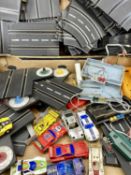 SPEEDKING 4.5 INCH SLOT RACING SET, including nine cars, controllers and track, lap counters