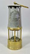 THE PROTECTOR LAMP & LIGHTING CO., PRESTWICH'S PATENT A MINER'S LAMP, steel and brass with brass