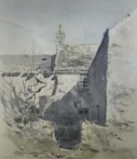 KEITH ANDREW limited edition (110/850) print – entitled ‘Back Gate’, signed, 48 x 41cms, framed