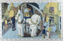 TOM GENTLEMAN (1882-1966) Baynard Press for School Prints Ltd lithograph – entitled ‘The Grey