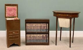 VINTAGE & ANTIQUE FURNITURE GROUP x 3, to include an octagonal top mahogany work table, circa