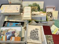 EPHEMERA: including vintage invoices, contracts, labels, train tickets and other items