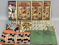 THOMAS AMPHLETT BOTT & OTHER COMPILED CROSSWORD BOOKS COLLECTION, related ephemera etc, an