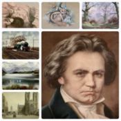 TONY MALTON oil on canvas - titled verso 'Evening Shadows, Sulehay Woods, Peterborough', signed