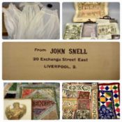 VINTAGE COLOURFUL PATCHWORK BEDCOVER, 190 x 120cms, an Eastern wall hanging with small mirrored