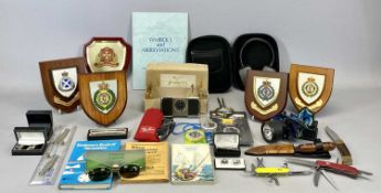 OUTDOOR / NAVIGATION SILVA COMPASS & TWO OTHERS, Captain Fields pattern parallel rule, brass and