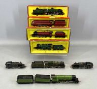 BOXED TRIANG HORNBY DUBLO LOCOMOTIVES & TENDERS x 5, R.861 B.R.2-10-0 locomotive Evening Star, R.350