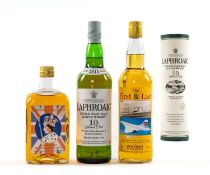 THE WHISKY CLUB HOUSE: LAPHROAIG SINGLE 10YO MALT ISLAY SCOTCH WHISKY, original tube, 70cl, 40%, 