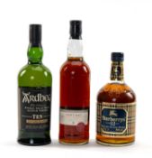 THE WHISKY CLUB HOUSE: ARDBEG 10YO SINGLE ISLAY MALT WHISKY, original box, 70cl, 46%, BURBERRY'S