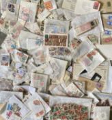 GB - box of all sorts mainly used, on, off paper, all reigns, pickings to be found