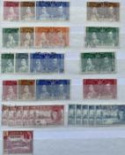 STOCKBOOKS (4) - of Commonwealth, mainly fine used GV and GV1, omnibus sets, good range of GV Silver