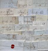 GB POSTAL HISTORY, approx. 24 pre stamp covers
