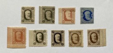 NATIONAL TELPHONE COMPANY - 9 mint stamps