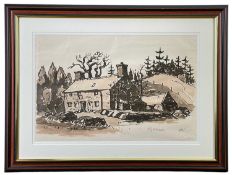 ‡ SIR KYFFIN WILLIAMS RA print - entitled, 'Ty Mawr' printed signature, 29 x 44cms Provenance: