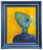 ‡ CERI PRITCHARD oil on canvas - entitled 'Quorum Sensing V', signed with initials, signed, titled