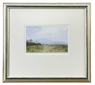 ‡ GARETH THOMAS watercolour - entitled verso, 'Wernffrwd Chapel, North Gower', signed, 11 x 17cms