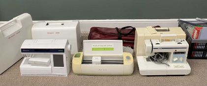 HUSQVARNA VIKING DESIGNER EMBROIDERY MACHINE WITH ACCESSORIES, Brother compact Star sewing