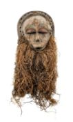 FANG MASK, Gabon, 27.5cms high, with raffia beard Provenance: private collection Devon Comments: