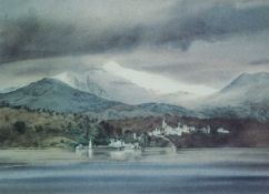 ROB PIERCY colour print - 'Portmeirion', signed and titled in pencil, 21.5 x 29cms. Provenance: