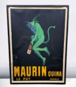ORIGINAL LEONETTO CAPPIELLO MAURIN QUINA POSTER. 1906, featuring Cappiello's famous Green Fairy
