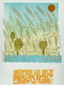 ‡ PAUL PETER PIECH limited edition (24/25) seven colour lithograph - KASHÛ 'Heaven and Earth',