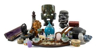 INTERESTING GROUP ASSORTED COLLECTIBLES, including cased Stanley Planimeter, two Indian white