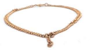 9CT GOLD CURB LINK CHAIN, 41cms long, 40.7gms Provenance: deceased estate Pembrokeshire Comments: in