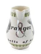 WEDGWOOD FOR LIBERTY 'Oranges & Lemons Say the Bells of St. Clements' jug, designed by Richard