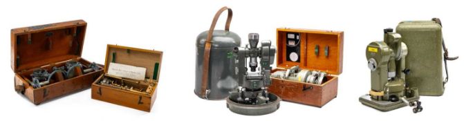 VARIOUS MINING & SURVEYING INSTRUMENTS including, TWO VINTAGE MINING APPARATUSES, comprising