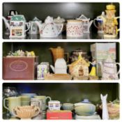 LARGE COLLECTION OF WADE CANDLEHOLDERS, TANKARDS, PIN TRAYS & OTHER ORNAMENTS, collection of novelty