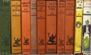 P. G. WODEHOUSE - TEN NOVELS, early 20th century, published by Herbert Jenkins - 'Full Moon' 1st