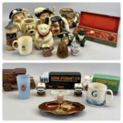 FOUR ROYAL DOULTON CHARACTER JUGS, 'Captain Henry Morgan D6467', 'Aramis D6441', 'Old Salt D6551',