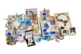 QUANTITY OF MODERN COSTUME JEWELLERY including boxed items by Antica Murrina Venezia, Il Murano di
