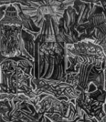 ‡ DAVID JONES 1927 limited edition (36/80) wood engraving (1977 reprint on japon paper) - entitled