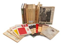 GROUP OF US & EUROPEAN LITERATURE PERIODICALS FOR DYLAN THOMAS including four rare editions of ‘