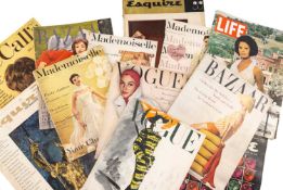 GROUP OF AMERICAN MAGAZINES WITH DYLAN THOMAS CONTENT larger format 1940s-1960s comprising ‘Esquire’