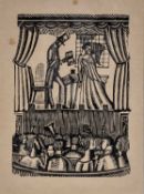 ‡ DAVID JONES 1924 wood engraving (1981 reprint limited to 75 from original woodblock) - entitled