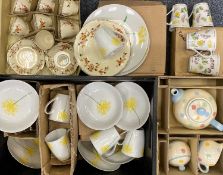PRICE KENSINGTON PRISTINE POTTERY TEA SERVICE, polka dot design, 9 x pieces, boxed as new, an Alfred