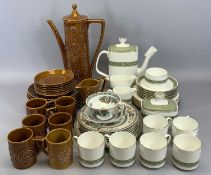 PORTMEIRION 'TOTEM', ROYAL DOULTON 'RONDELAY', PART COFFEE & TEA WARE SETS, COALPORT & JOHNSON