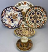 ROYAL CROWN DERBY IMARI PATTERN CHINA, oval dish with upturned rim, no. 1128XLV, 19 x 15.5cms, table