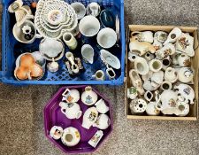 SOUVENIR CHINA, various Welsh towns and other Welsh themes, Coats of arms ETC, Goss, Arcadian and