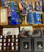 CUTLERY, COLLECTABLE SPOONS, 'Mystic Legends' sculptures and other items Provenance: private