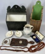 HAND CARVED COMMEMORATIVE WELSH LOVESPOON, marriage of Charles & Diana 1981, inset with Crown