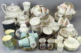 BONE CHINA & PORCELAIN TEAWARE GROUP, A MIXED SELECTION, makers include Coalport, Royal Albert,