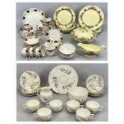 VICTORIAN & LATER TEAWARE, ART DECO DINNERWARE ETC, lot includes Burleighware Japonica teapot and