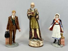 THREE ROYAL DOULTON COLLECTABLE FIGURINES including Prestige Pioneers Collection, 'Leonardo Da