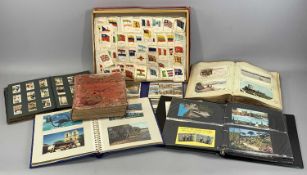 ALBUM OF OVER 170 ANTIQUE / VINTAGE POSTCARDS, MAINLY NORTH WALES VIEWS, 3 x albums containing